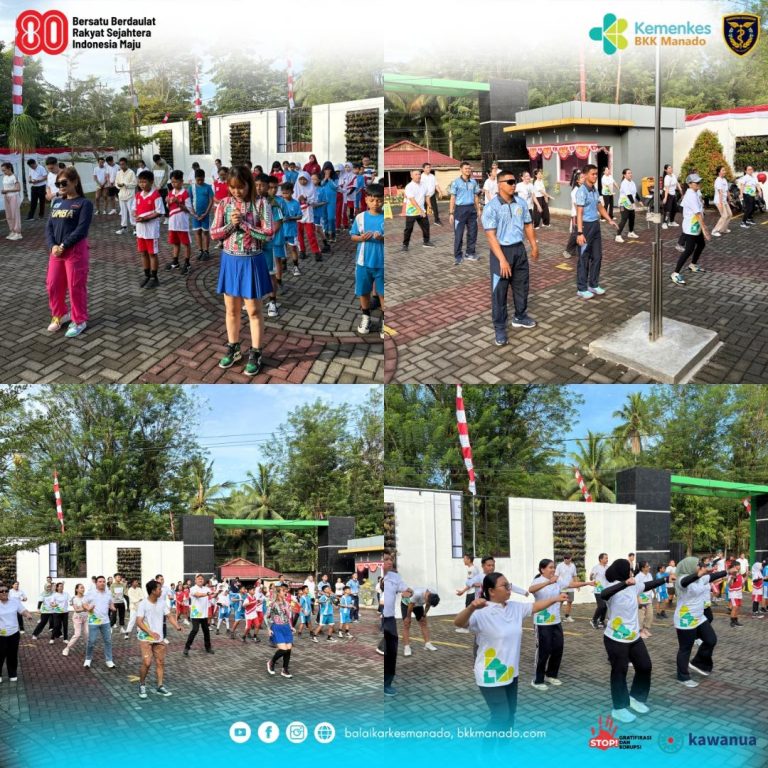 Senam Merdeka Bersama Masyarakat Sekitar dalam Rangka Pesta Kemerdekaan RI Ke-80